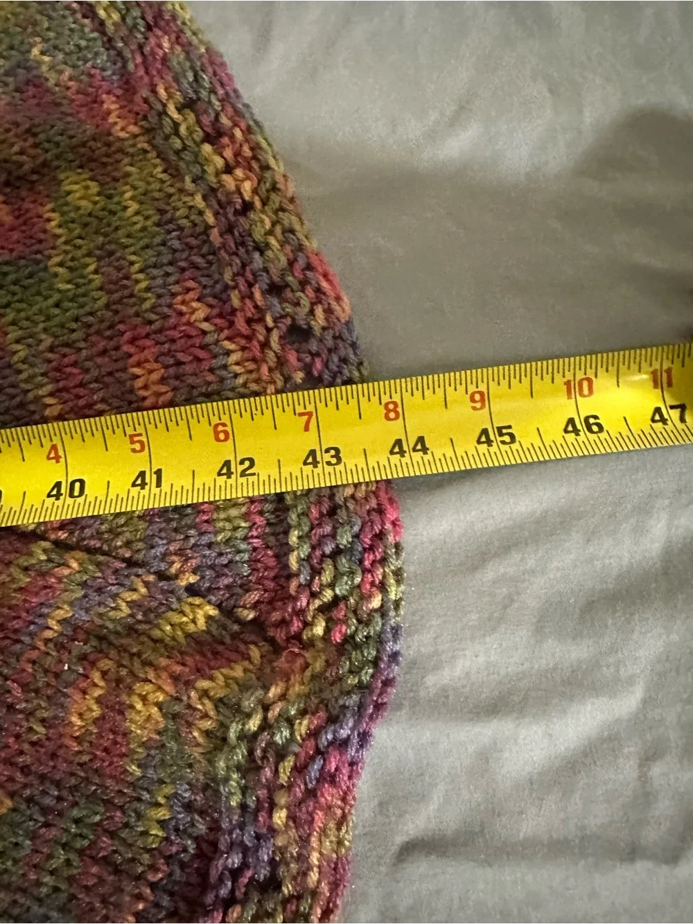Hand-Knitted Round Pinwheel Baby Blanket / Lap Throw (~38